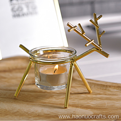 modern Christmas glass candlestick handicrafts directly